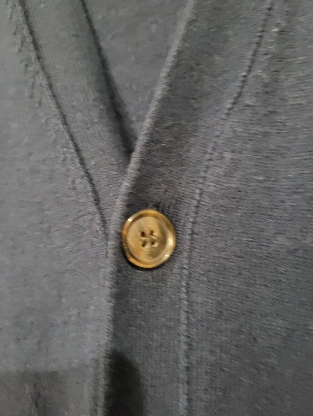 J. Crew Men's Dark Navy V-Neck Button Front Merino Wool Blend Cardigan XXL 2XL